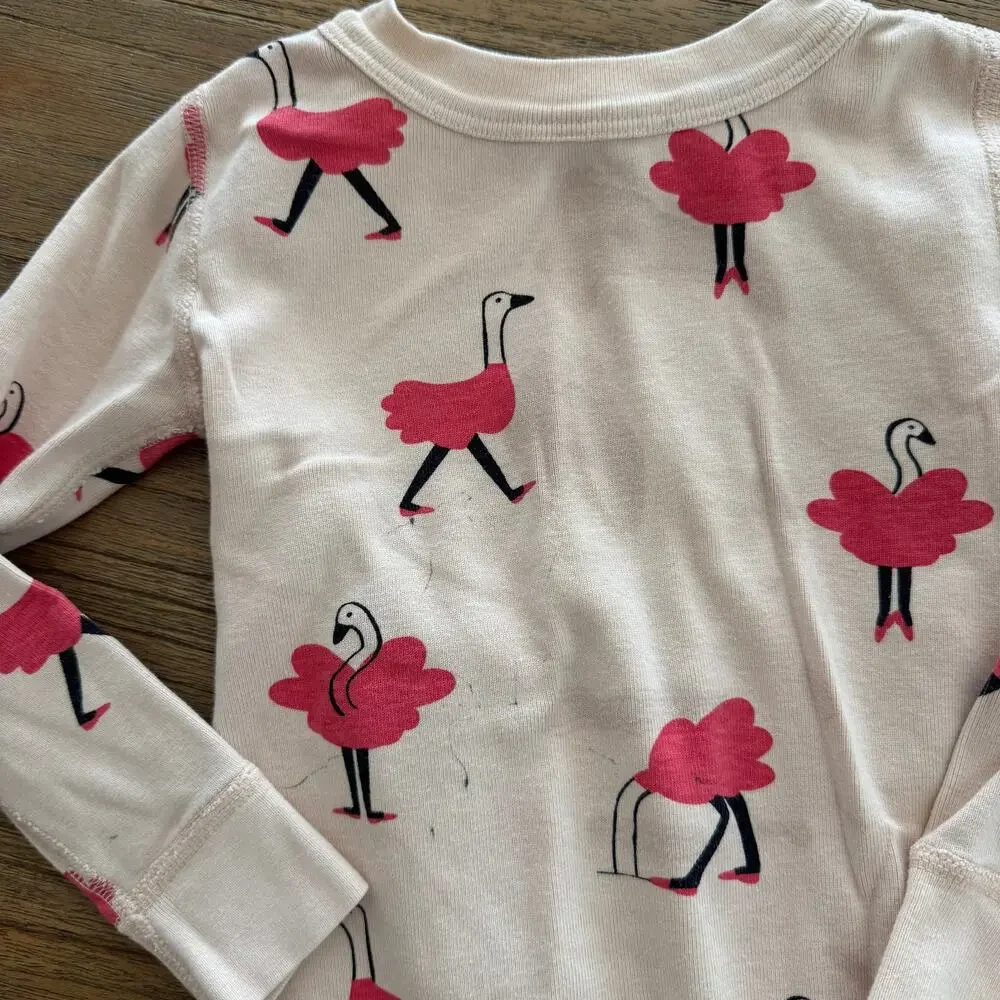 Hanna Andersson Flamingo Pajamas - Size 3T